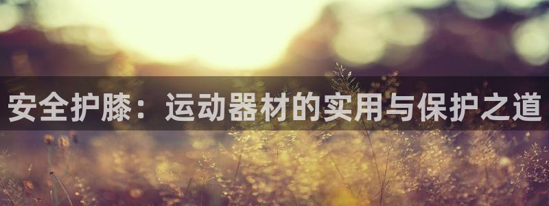 意昂体育4联系电话:安全护膝:运动器材的实用与保护之道