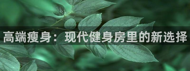 意昂体育4平台是正规平台吗:高端瘦身:现代健身房里的新选择